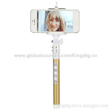 Carton Fiber Wireless Bluetooth Selfie Monopod, 120mAh Battery Capacity